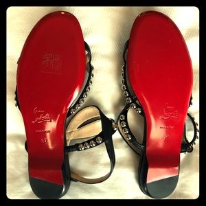 ChristianLouboutin Galeria Black/Silver Studs